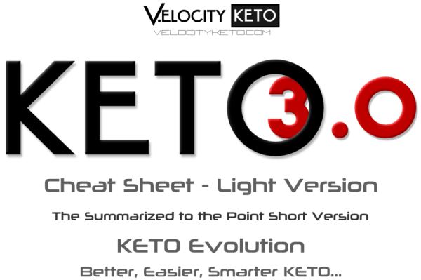 KETO3.0 Diet - Cheat Sheet - Diet for Rapid & Easy Weight Loss -  Digistore24