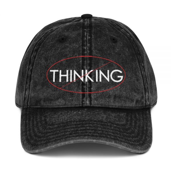 X Thinking Hat – Vintage Cotton Twill Cap
