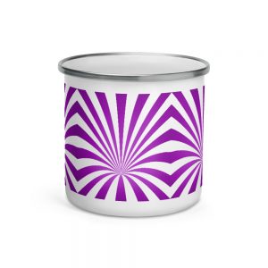 Purple Vortex Enamel Mug