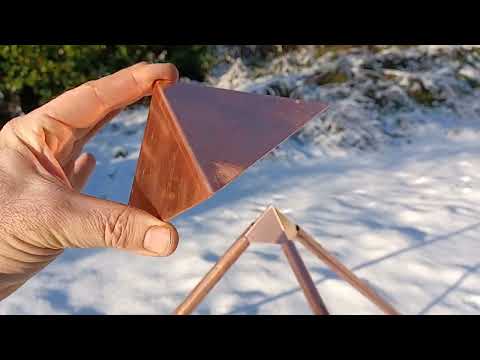 Electroculture kit pyramide en 100% cuivre nouveau modèle unique ultra précis efficace et magnifique