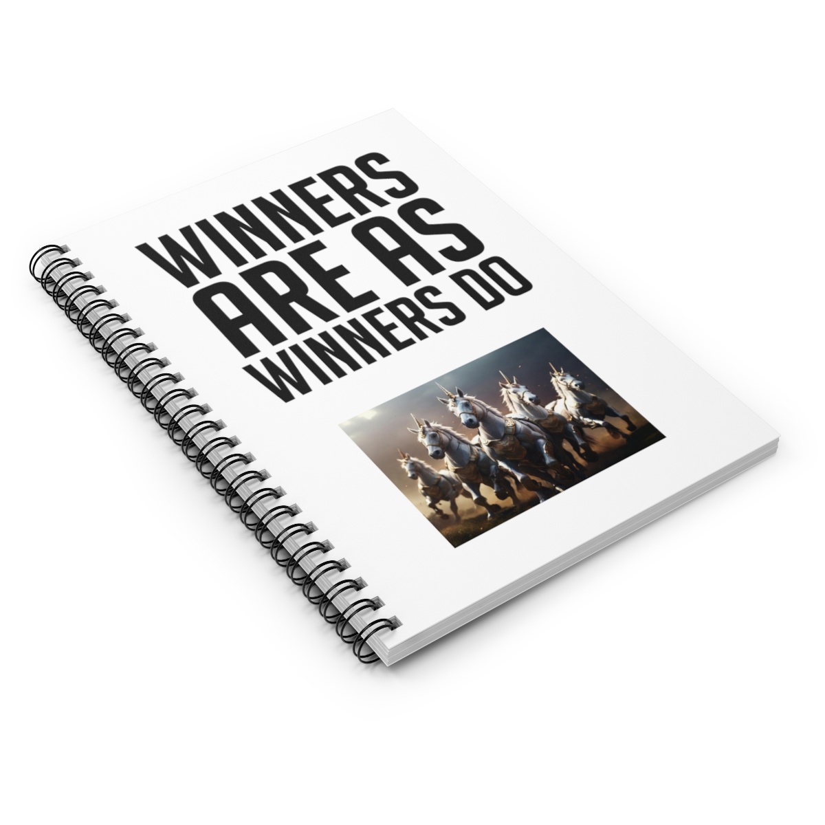 Winners Are as Winners Do Success Notebook - Spiral Notebook - Ruled Line - Image 3