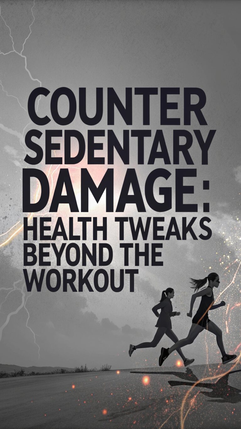 Counter Sedentary Damage: Health Tweaks Beyond the Workout